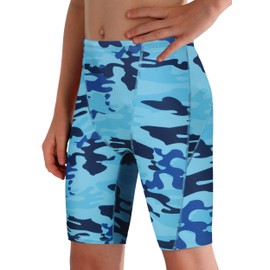 MIVEI Boys Swim Jammers - Youth Competitive Swim Racing Team Swimming Shorts Swimsuit Trunks Bathing Suit Quick Dry UPF 50+