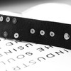 MIlakoo O-Ring, Punk Goth Metal Spike, Rivets, Leather Collar, Choker