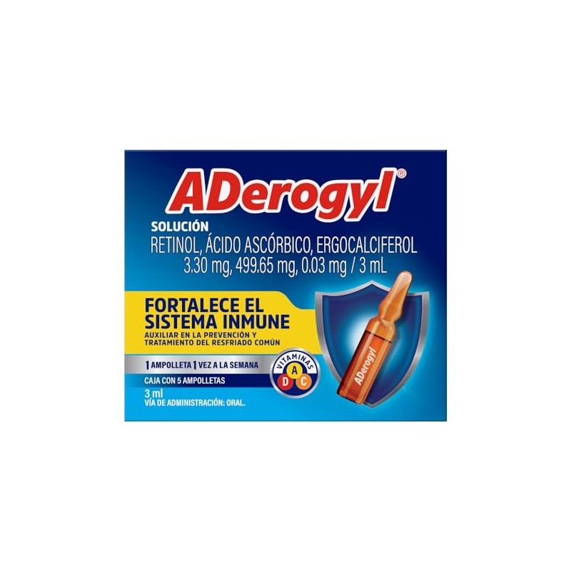 Aderogyl Multivitamínico Ampolletas Vitaminas Fortalece Sistema Inmune Refuerza Tus Defensas
