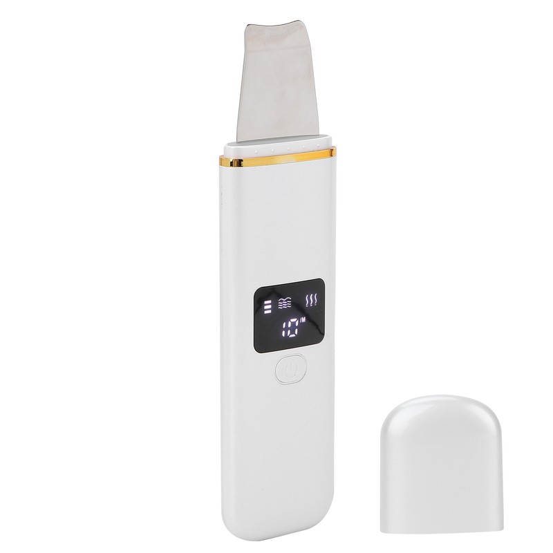 Skin Scrubber Spatula Ultrasonic Blackhead Comedones Removal Device Facial Scrubber