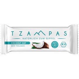 TZAMPAS Coconut Oat Energy Bar – The Dreamer. Naturally to the Summit. 12 x 40 g