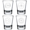 MIP Set of 4 Shot Glasses 1.75oz Shot Glass Gift