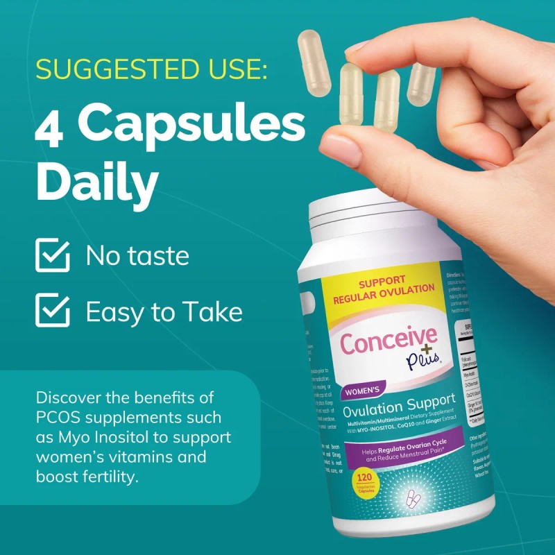 Conceive Plus Ovulación Y Fertilidad Pcos 180 Cápsulas
