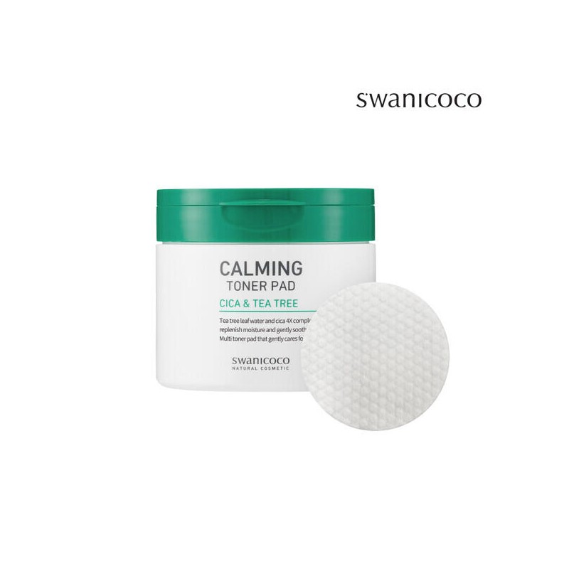 SWANICOCO 스와니코코 시카 앤 티트리 카밍 토너패드 60매 Swanicoco Shea