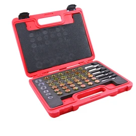 114pcs Oil Pan Thread Repair Tool Kit Set Oil Drain Sump Plug Key M13 M15 M17 M20 M22