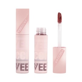 VEECCI VEECCI Lip Cream, Non-Sticky Matte Lipstick with Velvet Brush for Soft and Flattering Lip Stain, Long-Lasting Liquid Gloss Tint - Revolution Makeup, NU06 Rose