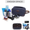 Toupons Travel Toiletry Organizer Bag Canvas Shaving Dopp Kit Tsa