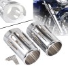 Unbranded Chrome Front Fork Boot Slider Covers Cow Bell For