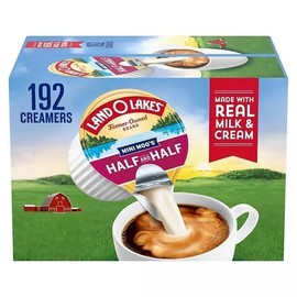Genuine Mini Moos Liquid Coffee Creamer Singles, Half and Half, 0.30 fl oz, 192 ct (Pack of 1)