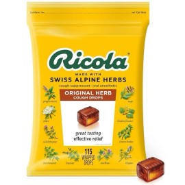 Ricola Original 115 Count Cough Drops and 45 Count Cherry Throat Drops Bundle