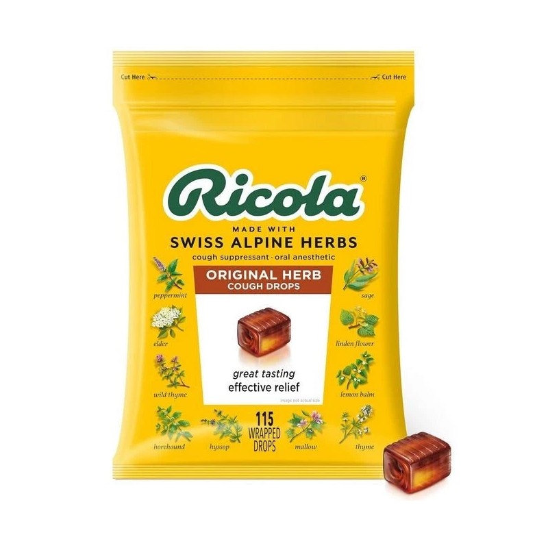 Ricola Original 115 Count Cough Drops and 45 Count Cherry