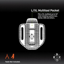 1791 EDC Multitool Sheath, American Leather, Multitool Pouch for Belts, Compatible with Heavy Duty Leatherman, SOG and Gerber
