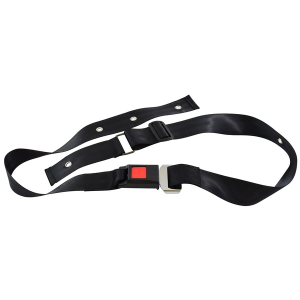 Wheelchair Seat Belt Safety Harness by Secure Safety Solutions - Quick Release Push-Button Buckle - Adjustable up to 62" in Length - Wheelchair Waist Strap