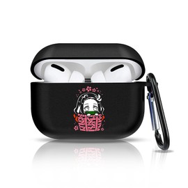 Anime Pattern Design for AirPods Pro 2nd Generation Case Cover with Keychain, Cute Anime Compatible with Airpods pro 2 Case, Full Protective Soft Silicone Shockproof Headphone Case