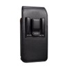 Vertical Black Magnetic Leather Extra Pocket Case is Compatible with