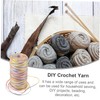 KONTONTY Multi-use Crocheting Yarn Ice Silk Thread for DIY Projects