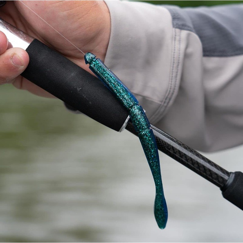 Bubble Butt Worm - 5" - 5/16oz - Collar Green