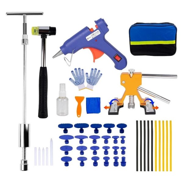 Unbranded Dent Puller Kit Repair Removal W/ Slide Hammer T-Bar