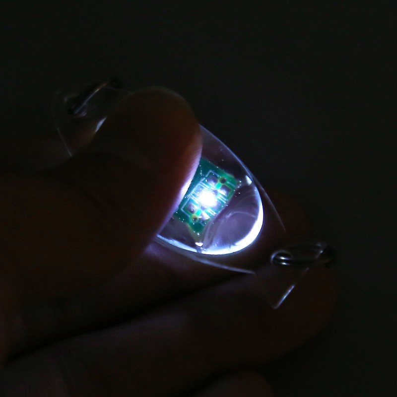 10Pcs LED Underwater Fishing Lure Light Eye Shape Deep Drop