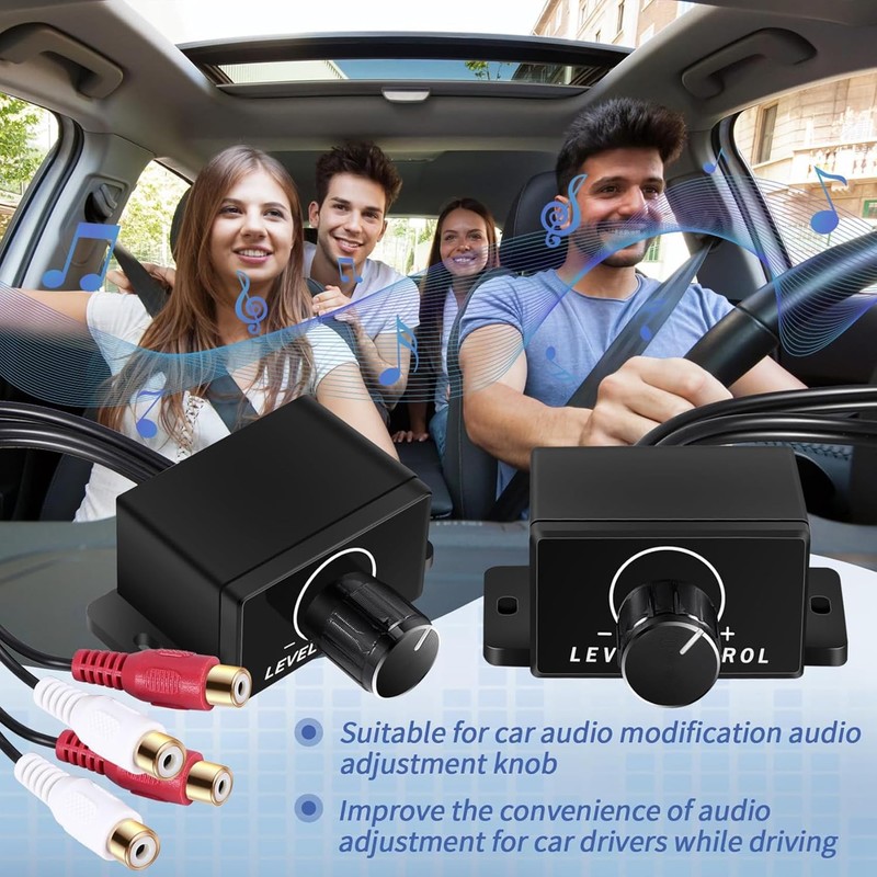Bmocoen LC-1 Home Car Audio Amplifier Volume Control Knob Black