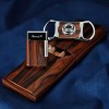 BRIZARD & CO ETERNAL DOUBLE SOFT FLAME CIGAR LIGHTER ROSEWOOD