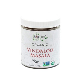 The Spice Hut Organic Vindaloo Masala Seasoning, Quick & Easy Spice Blend for Indian Cooking, with Salt 4 oz