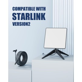 VANDESAIL Compatible Starlink Extension Cable Gen 2, for Starlink Replacement Cable V2, Waterproof Grey for Starlink Gen 2-100FT(29M)