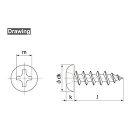 Osato Stainless Steel Stacking Pot Head 0.2 inch (5 mm) x Length 2.4 inches (60 mm), Pack of 25 (HP-707)