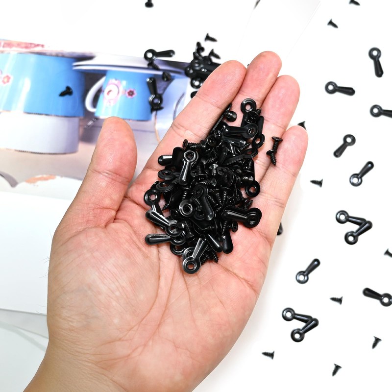 100 Pcs Metal Picture Frames Turn Button Fasteners with Screws,