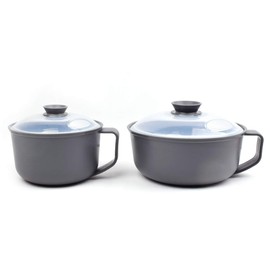 NEED&NEED Mircowave Smart Steamer with Safe Handle for bibigo Dumpling Wonton Potstickers Steamed Dumplings Instant noodles Ramen BPA Free 1500ml, 1100ml 6pcs