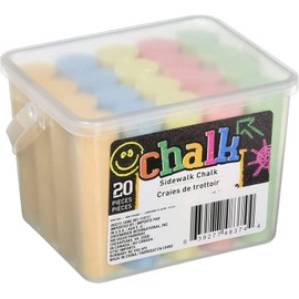 Chalk Sidewalk Chalk 20 Count- 5 colors (2 Pack)