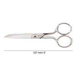 Arcos 502200 Series Sewing Scissors castellana Style-Forged Steel 127 mm (5 inches) -Handle Nickel Plated Silver Colour, 18/8 Stainless