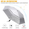 G4Free 42/46 Inch Travel Folding Umbrella Windproof Compact UPF 50+
