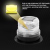 Solar Strobe Warning Light with Strong Magnetic Base LED Warning