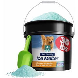 Maple99 Pet Safe Ice Melt Safe for Concrete 35 lb Snow Salt Ice Melt Pet Friendly, Green Salt for Snow and Ice Removal, Sidewalk Salt, Driveway Salt, Snow Melt is Effective Up to -5