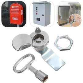 Pack of 5 Waterproof Stainless Steel Cabinet Door Metal Lock Lever Lock Mailbox Lock with Key