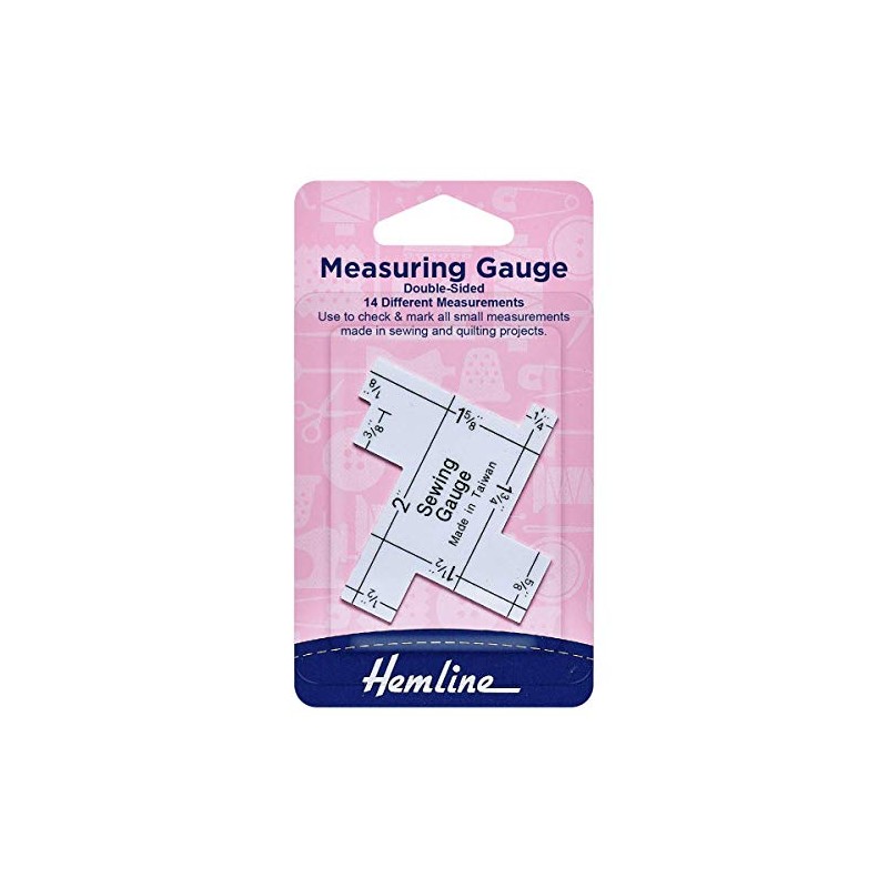 Hemline Sewing Quilting Measuring Guide Gauge H260