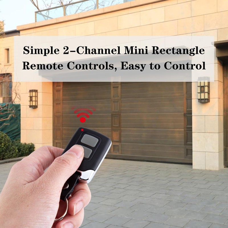 LAWOHO 81LM Garage Door Remote Control Keychain Compatible with Green