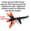 360° Rotating Sprinkler – Lawn Sprinkler with Adjustable 45° Angle,