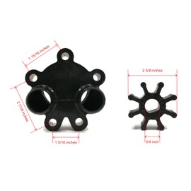 The ROP Shop | Water Pump Impeller Kit for 1998 Mercruiser 7.4L, GM 454 V-8, Bravo MPI GEN VI