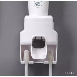 Unbranded 2 Tooth Brush Holder that Can Be Wall Mounted Toothpaste Dispenser