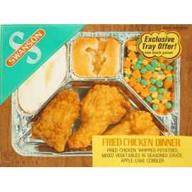 1978 Swanson TV DINNER FRIED CHICKEN cobbler potato Metal Magnet 3x4 inches 8698