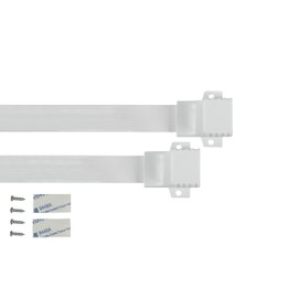 Good Connections RJ45 Ethernet LAN door/window feed-through, extremely flat, RJ45 socket on both sides, total length including plug, length: 25-27 cm, flexible length 18 cm, white
