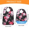 Cosysparks Adult Bibs for Women, Washable Dining Bibs for Elderly