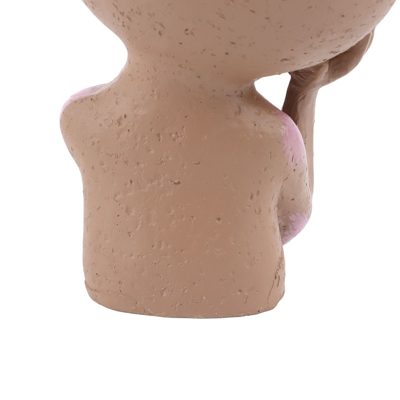 Girl Head Flowerpot Resin Face Planter Succulent Flowerpot Decoration for