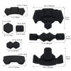 Yzpacc Tactical Helmet Pads, Universal Replacement EX Helmet Internal Memory