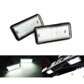 RZG 2x LED Licence Number Plate Light White Fit For Land Cruiser 100 200 Series 120 Prado LX470 LX570 GX