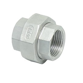 CDQBWKJGFJ 1 Piece Cast Pipe Fittings Threaded Union - 1" NPT Female Fitting Stainless Steel 304, Class 150