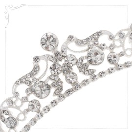 Freie Liebe Queen Crown and Tiaras for Women Rhinestone Princess Crown Bridal Headpieces Hair Accessories for Wedding, Birthday, Party