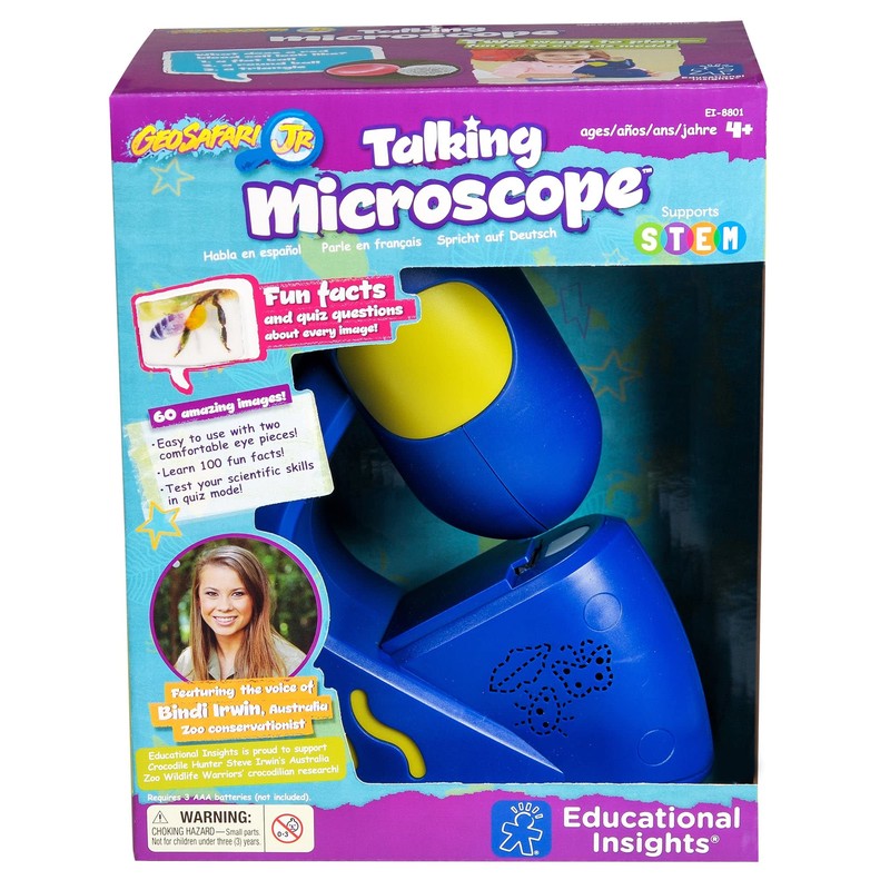 Educational Insights GeoSafari Jr. Talking Microscope Featuring Bindi Irwin: Microscope